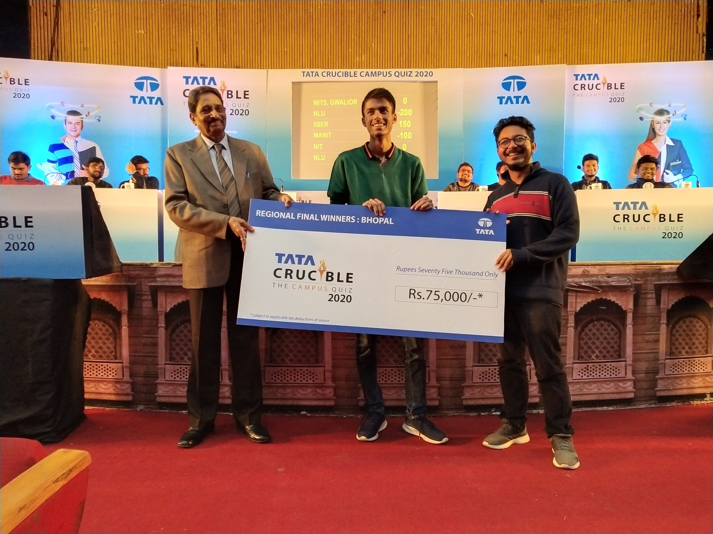 Tata Crucible Campus Quiz 2020 bhopalcam