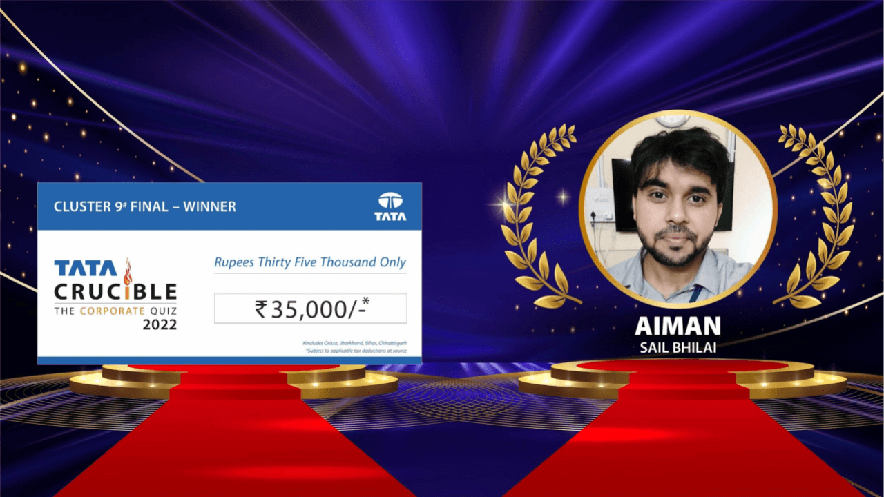 Bhilai Steel Plant SAIL, Chhattisgarh’s Triumph at Corporate Quiz Cluster 9 Bhilai Steel Plant SAIL, Chhattisgarh’s Triumph at Corporate Quiz Cluster 9