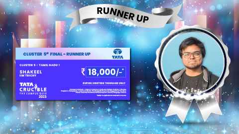 Tata Crucible Campus Quiz winner cluster
