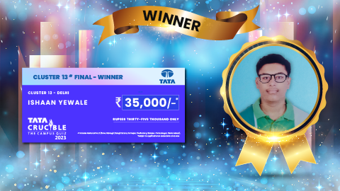 Tata Crucible Campus Quiz winner cluster