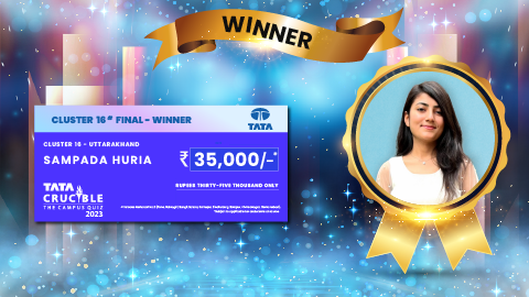 Tata Crucible Campus Quiz winner cluster