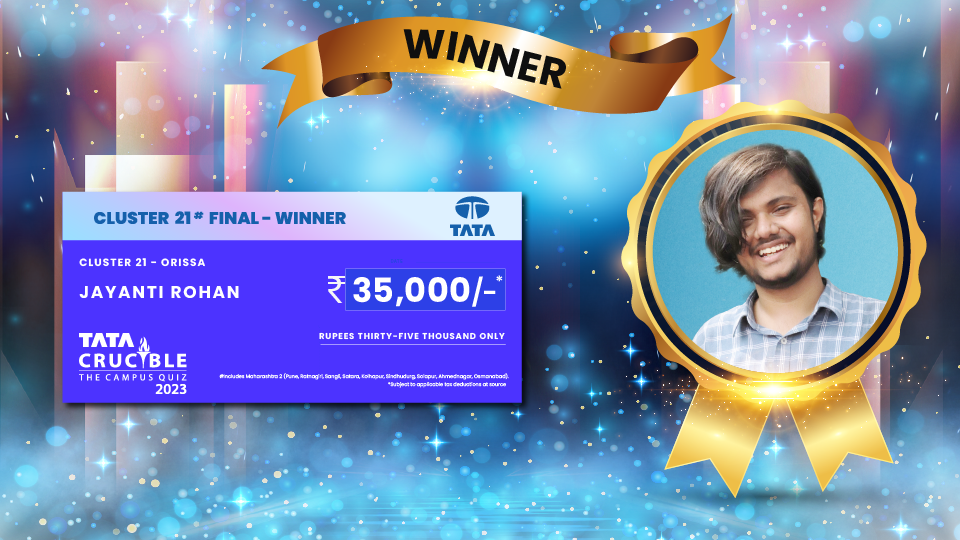 Tata Crucible Campus Quiz winner cluster