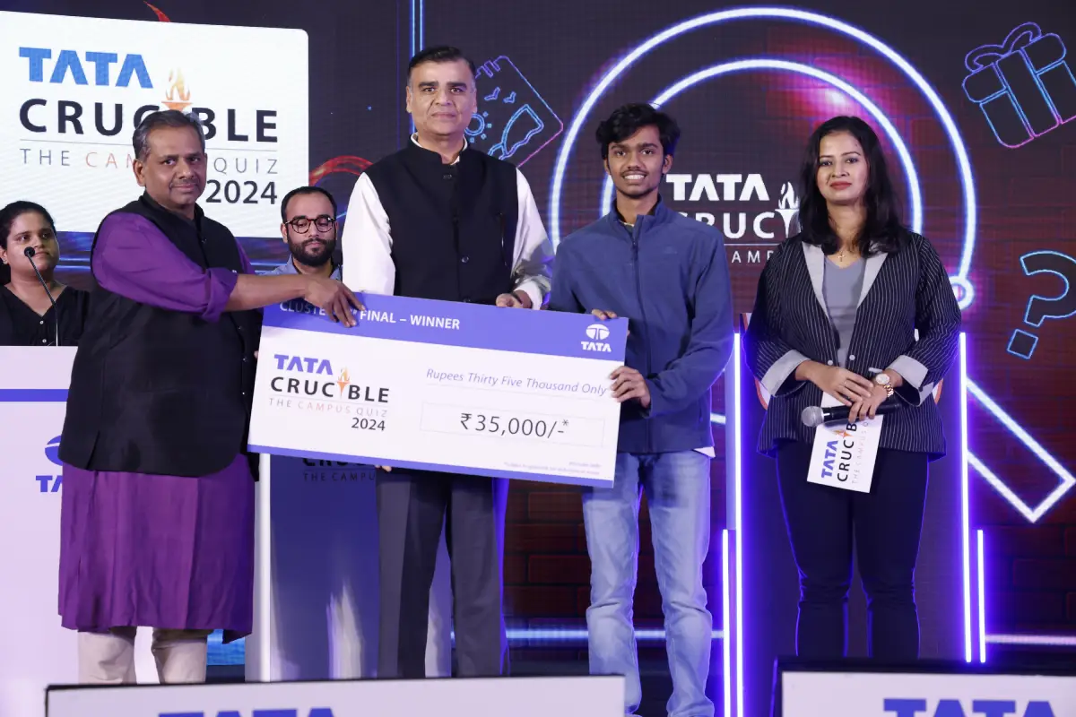 Tanay Kapadia triumphs at the Tata Crucible Campus Quiz 2024—Uttarakhand Cluster Finals Tanay Kapadia triumphs at the Tata Crucible Campus Quiz 2024—Uttarakhand Cluster Finals