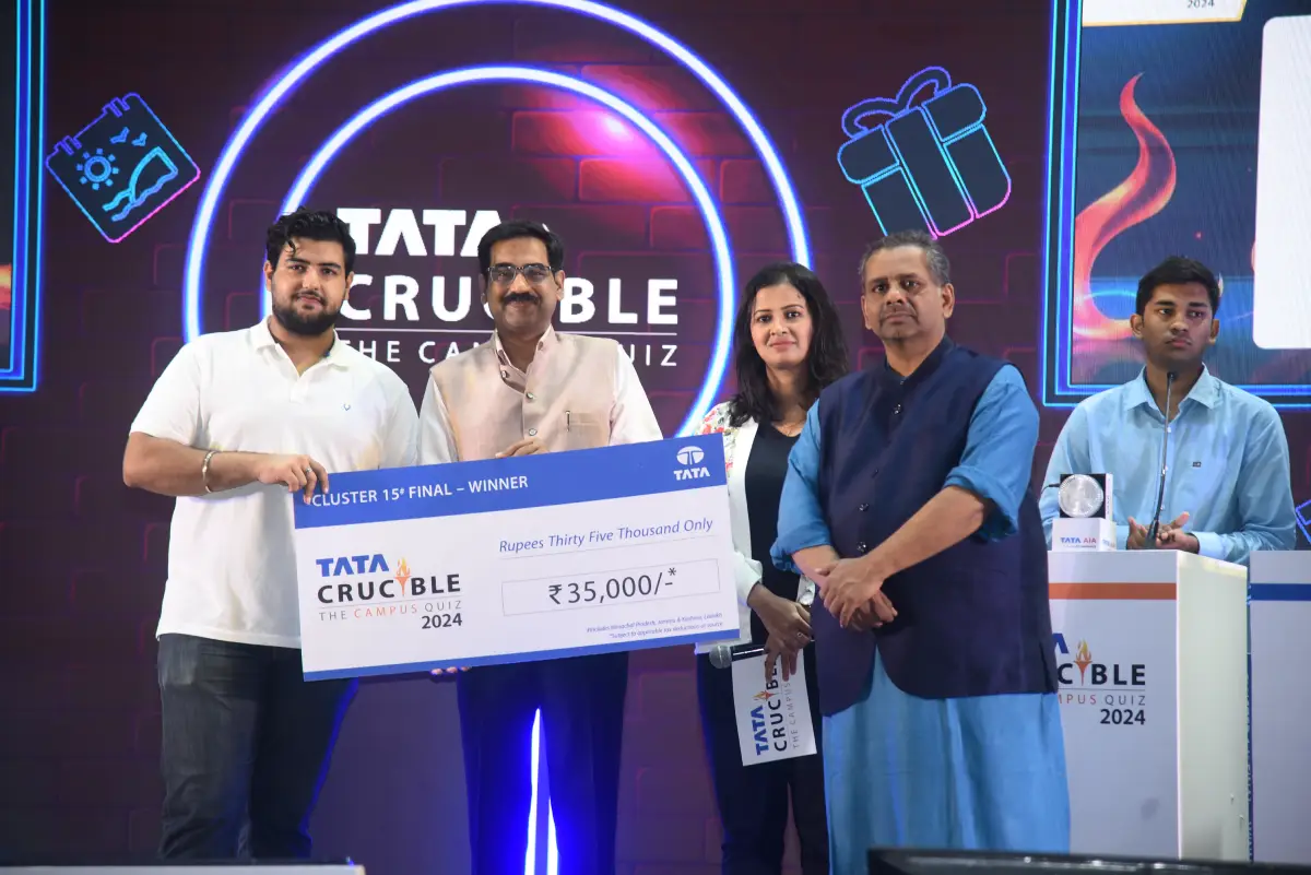 Hriday Verma triumphs at the Tata Crucible Campus Quiz 2024—(Himachal Pradesh + J&K) Cluster Finals Hriday Verma triumphs at the Tata Crucible Campus Quiz 2024—(Himachal Pradesh + J&K) Cluster Finals