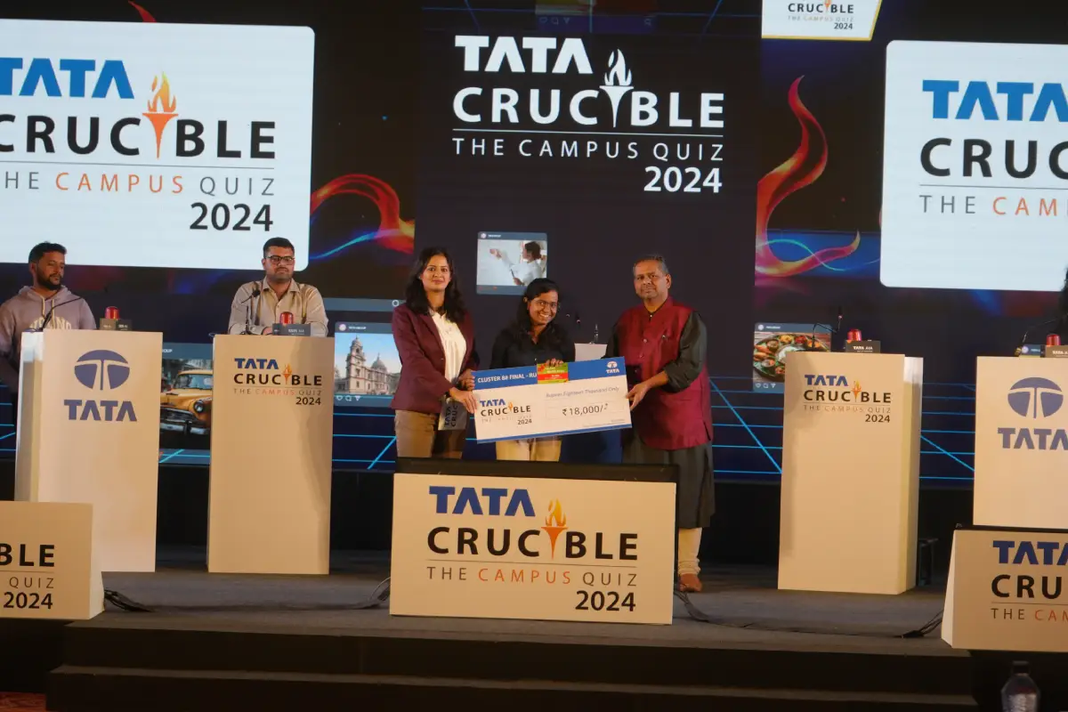 Adarsh triumphs at the Tata Crucible Campus Quiz 2024—Bihar Cluster Finals Adarsh triumphs at the Tata Crucible Campus Quiz 2024—Bihar Cluster Finals